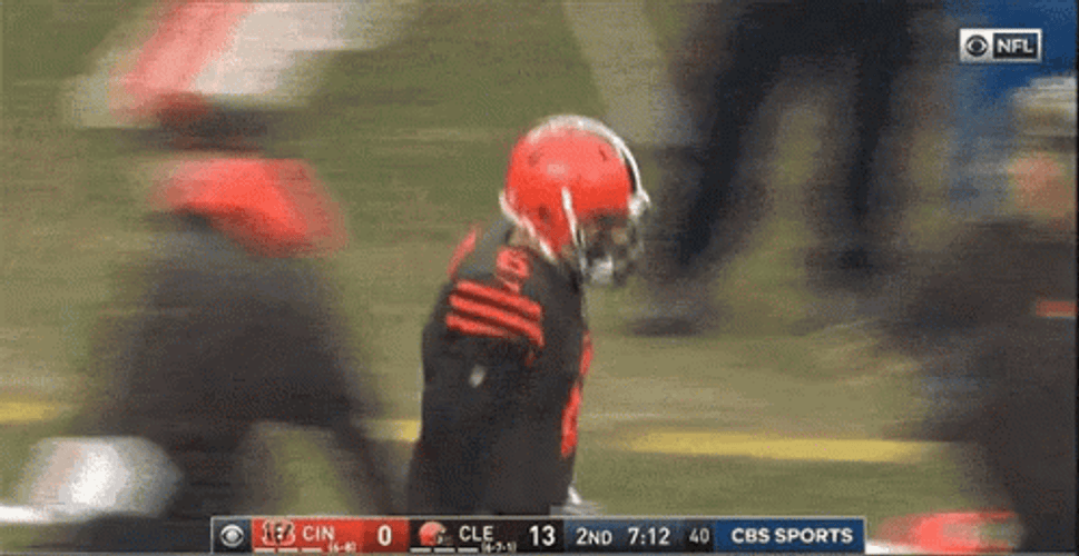 Baker Mayfield Cleveland Football Slap GIF
