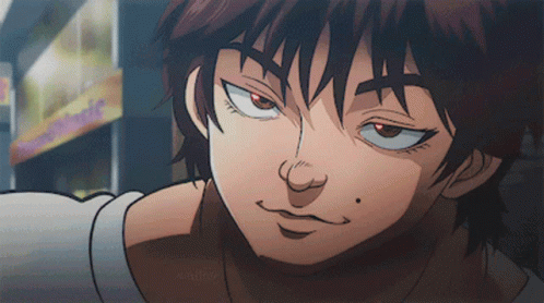 Nodding Baki Face GIF