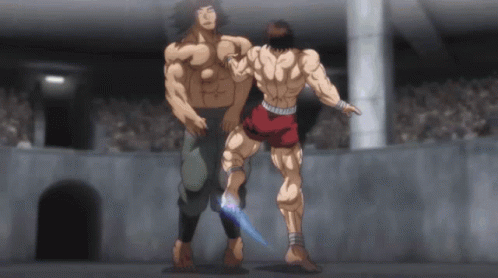 Baki Yujiro Fight GIF