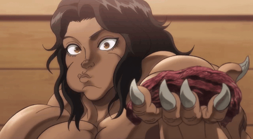 Baki Hanma Eating Chewing GIF