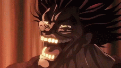 Baki Hanma Laugh Out Loud GIF