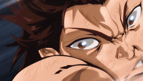 Baki Hanma Nose Bleed Punch GIF