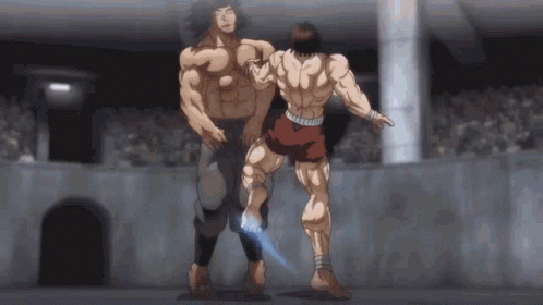 Baki Hanma Power Kick GIF