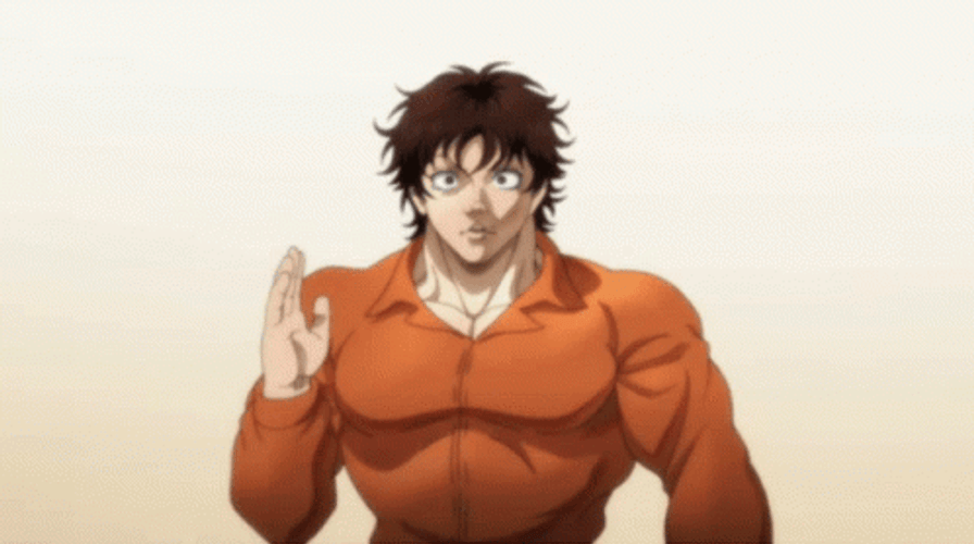 Baki Kawaii Wave GIF