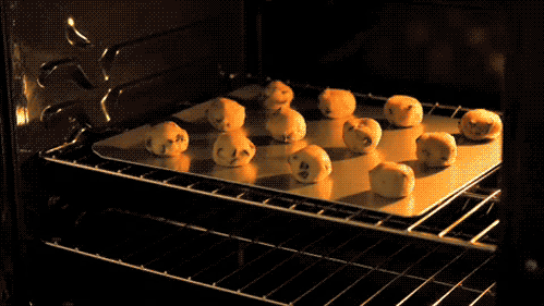 Baking Cookies Process GIF
