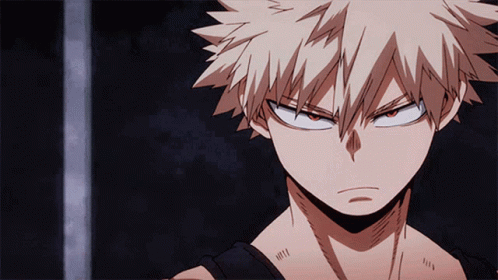 Bakugo Cunning Gaze My Hero Academia GIF