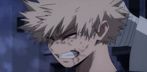 Bakugo Intense Emotional Display GIF