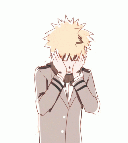 Bakugou Contemplating GIF