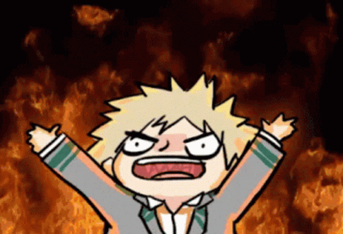 Bakugou Fire Meme GIF