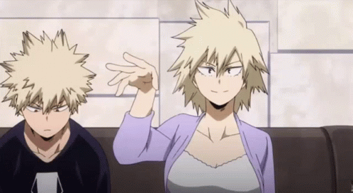Bakugou Slapped By Mitsuki GIF