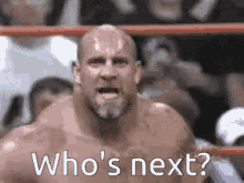 Bald Bearded Man In Wrestling Ring GIF