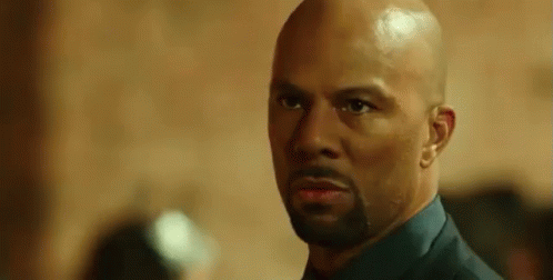 Bald Bearded Man Looking At Camera GIF