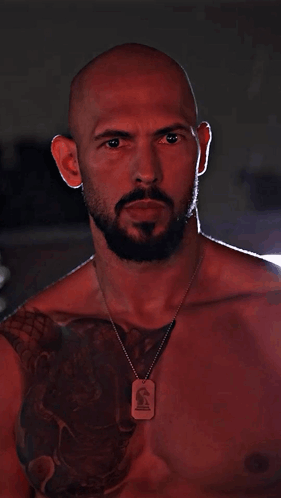 Bald Bearded Man With I Dog Tag GIF