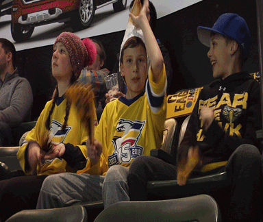 Bald Eagle Mascot Cheering GIF