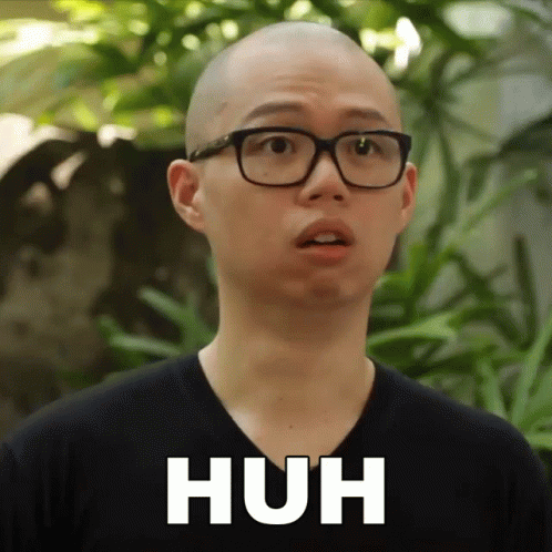 Bald Guy Saying Huh GIF
