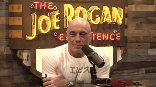 Bald Man at Microphone Joe Rogan Experience