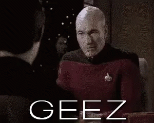 Bald Man Blowing Nose Geez Black And White GIF