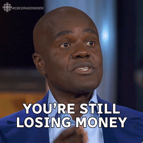 Bald Man Blue Suit You're Still Losing Money GIF