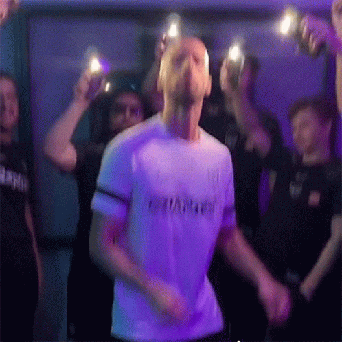 Bald Man Bring It Around Town Dance Moves GIF