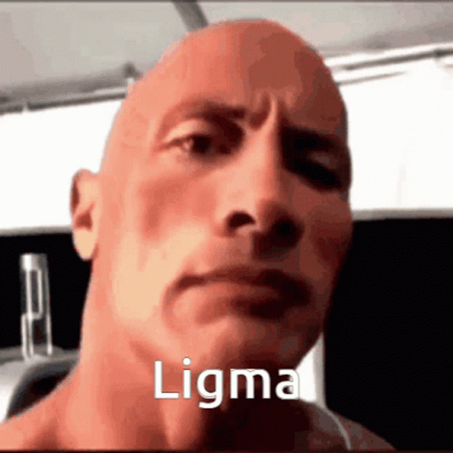 Bald Man Face With Ligma GIF