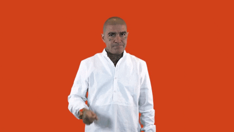 Bald Man Good Thinking Hand Gesture GIF