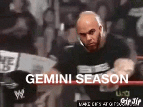 Bald Man in Boxing Ring Gemini Season