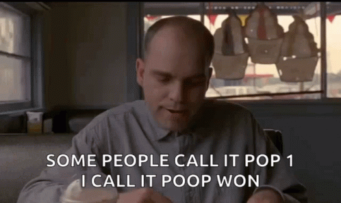 Bald Man in Diner Says Some People Call It Pop