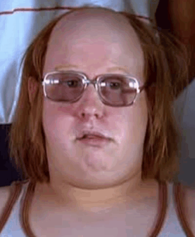 Bald Man In Glasses And Tank Top GIF