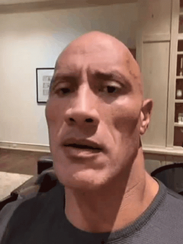 Bald Man In Gray Shirt Funny Face GIF