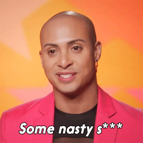 Bald Man in Pink Jacket Says Some Nasty S***