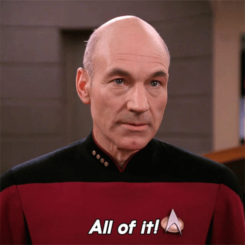 Bald Man in Red Uniform Saying All of It