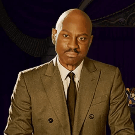 Bald Man in Suit and Tie