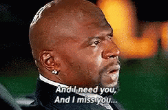 Bald Man In Suit And Tie Saying And I Need You, And I Miss You GIF