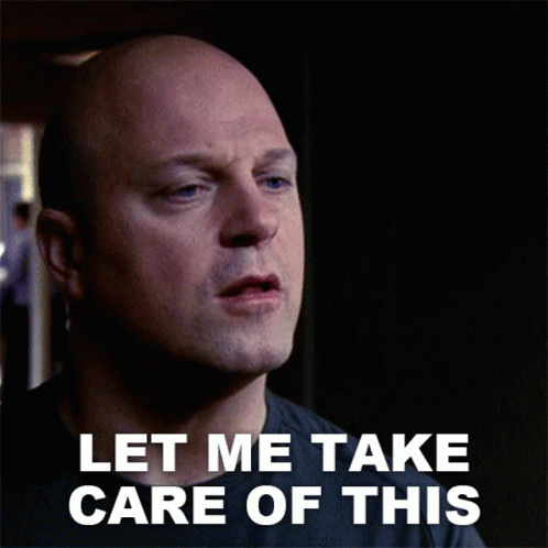 Bald Man Let Me Take Care of This