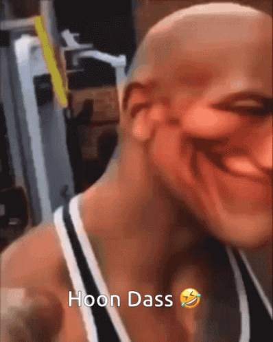 Bald Man Making Funny Face Hoon Dass