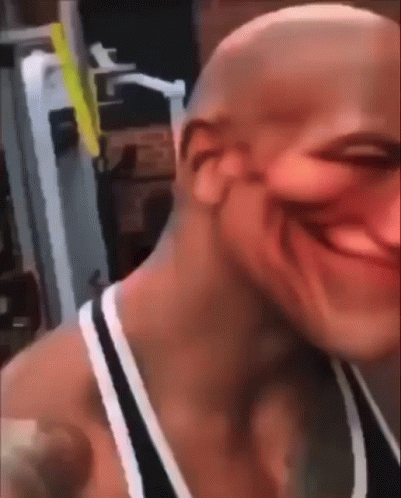 Bald Man's Serious Face