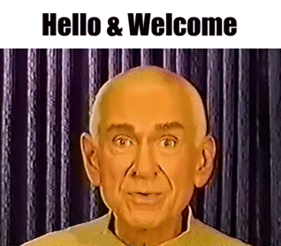 Bald Man Saying Hello