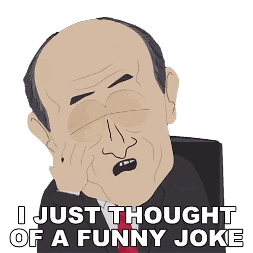 Bald Man Saying I Just Thought of a Funny Joke