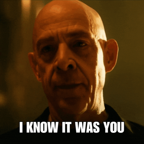 Bald Man Saying I Know It Was You
