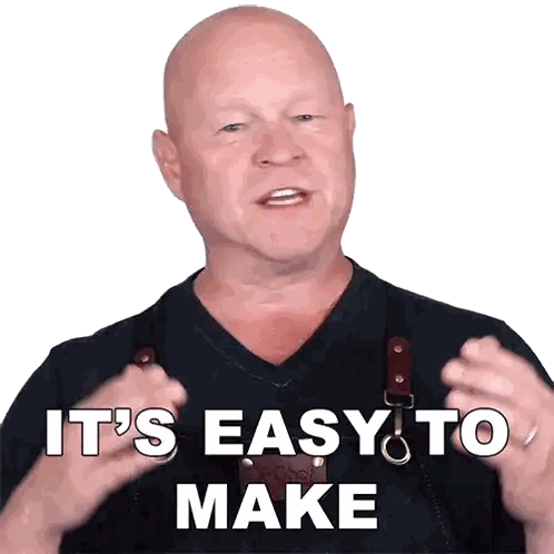 Bald Man Saying Making Is Easy