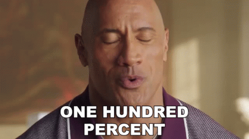 Bald Man Saying One Hundred Percent GIF