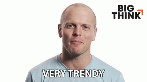 Bald Man Saying Very Trendy