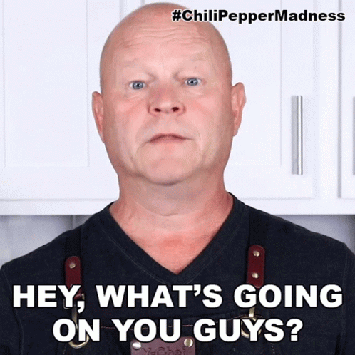 Bald Man Saying What's Going On