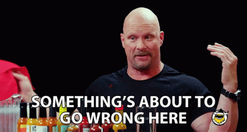 Bald Man Says Something About To Go Wrong GIF