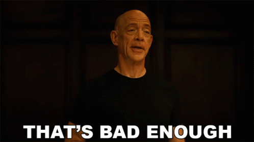 Bald Man Says That's Bad Enough in Dark Room