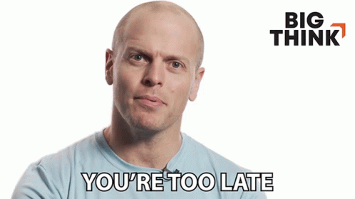 Bald Man Says You're Too Late