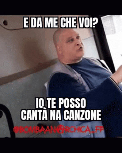Bald Man Sitting in Chair E Da Me Che Voi