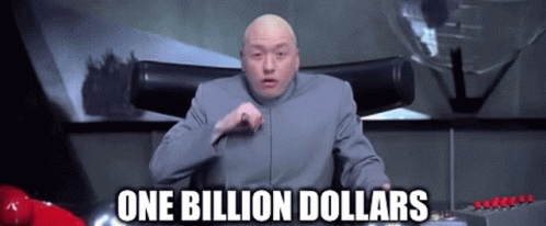 Bald Man Sitting In Chair One Billion Dollars GIF