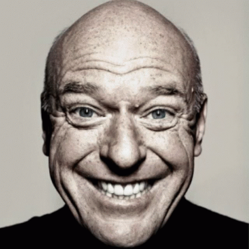 Bald Man Smiling With Eyes Closed