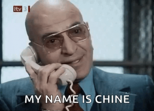 Bald Man Suit Phone My Name Is Chine GIF